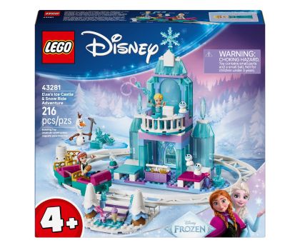 Klocki LEGO® LEGO DISNEY 43281 Lodowy zamek Elzy i śnieżna przejażdżka